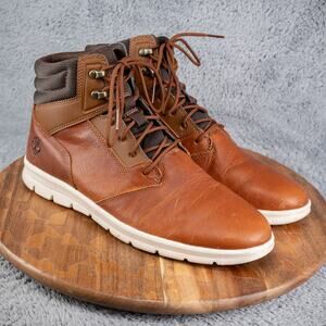 Men's Size 11 Timberland Graydon Sneaker Boot Dark Brown Full Grain Leather